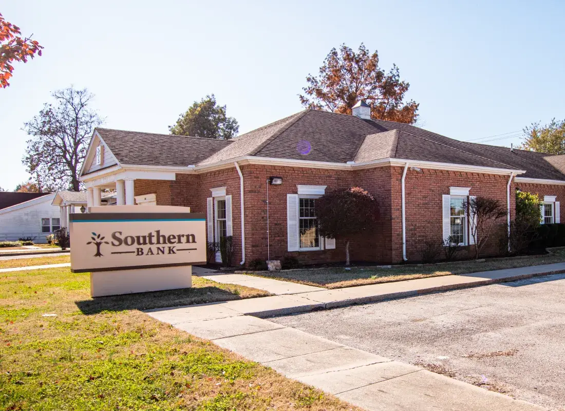 Southern Bank building in Gideon, MO