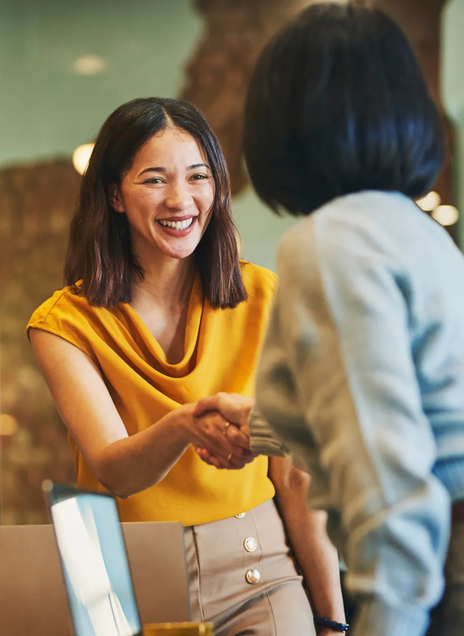 Woman meeting with a financial advisor
