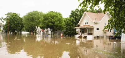 Flooded street