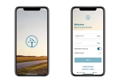 Mobile app mockup revised