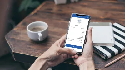 Phone with new mobile app
