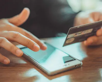 Entering credit card info on phone