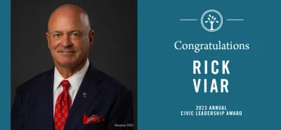 Rick viar leadership award article